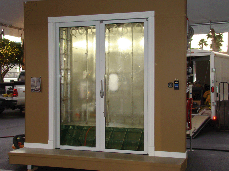 EAS Hurricane Rated Sliding Glass Doors Test Chamber Pic3